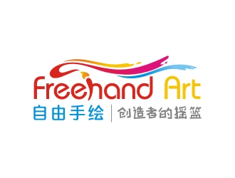 曾翼的Freehand Art 自由手绘教育logo设计logo设计