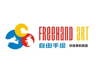 姜彦海的Freehand Art 自由手绘教育logo设计logo设计