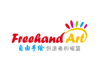 叶美宝的Freehand Art 自由手绘教育logo设计logo设计