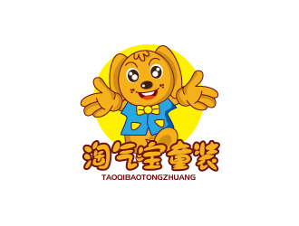 张俊的淘气宝童装卡通logo设计logo设计