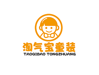 秦晓东的淘气宝童装卡通logo设计logo设计