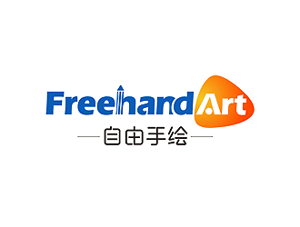 Freehand Art 自由手绘教育logo设计logo设计