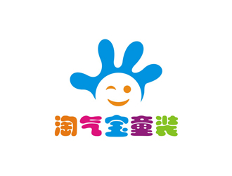 孙永炼的淘气宝童装卡通logo设计logo设计