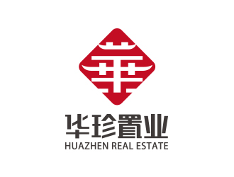 中国红印章房地产标志logo设计