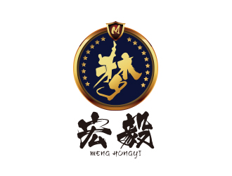梦宏毅少儿跆拳道logo设计