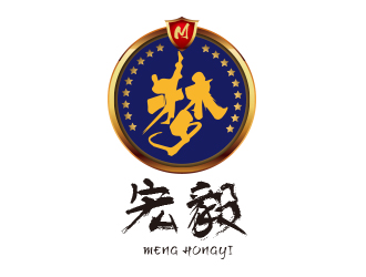 黄安悦的梦宏毅少儿跆拳道logo设计