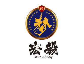黄安悦的梦宏毅少儿跆拳道logo设计