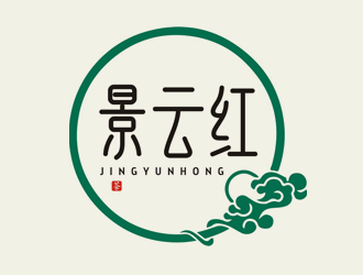 夏孟的景云红茶叶品牌logologo设计