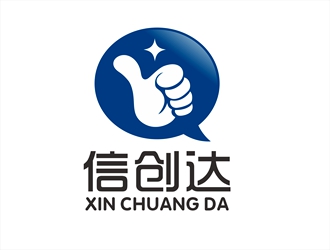 唐国强的信创达logo设计