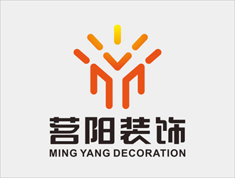 唐国强的茗阳装饰logo设计