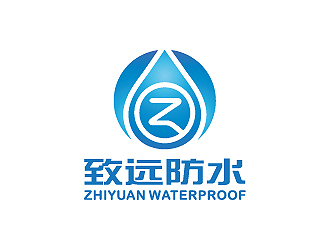 彭波的建筑防水工程单色logologo设计