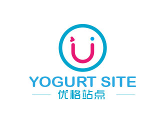 朱红娟的快餐车奶茶店单色图标logo设计