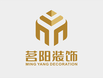 唐国强的茗阳装饰logo设计