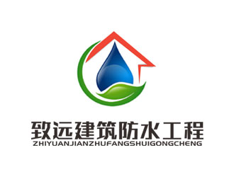 郭庆忠的建筑防水工程单色logologo设计