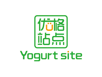 王涛的快餐车奶茶店单色图标logo设计