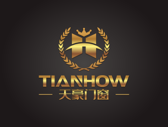 何嘉健的天豪门窗logo设计