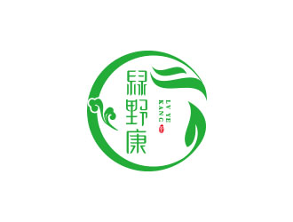 朱红娟的绿野康logo设计