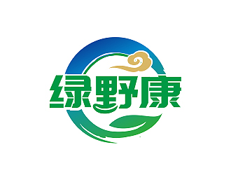 盛铭的绿野康logo设计