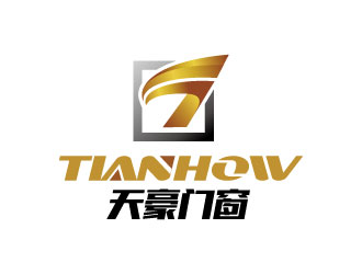 连杰的天豪门窗logo设计