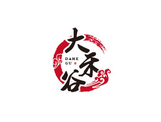 朱红娟的大禾谷中式快餐标志设计logo设计