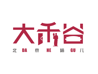 姜彦海的大禾谷中式快餐标志设计logo设计