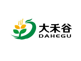 李贺的大禾谷中式快餐标志设计logo设计
