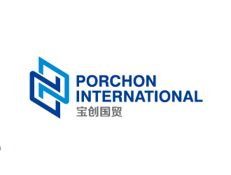 叶美宝的PORCHON INTERNATIONAL 宝创国贸logo设计