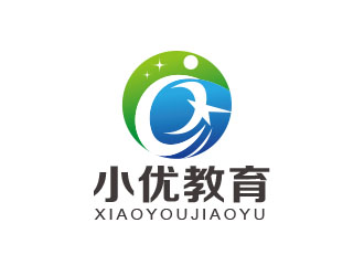 朱红娟的呼和浩特市小优教育科技有限公司标志logo设计