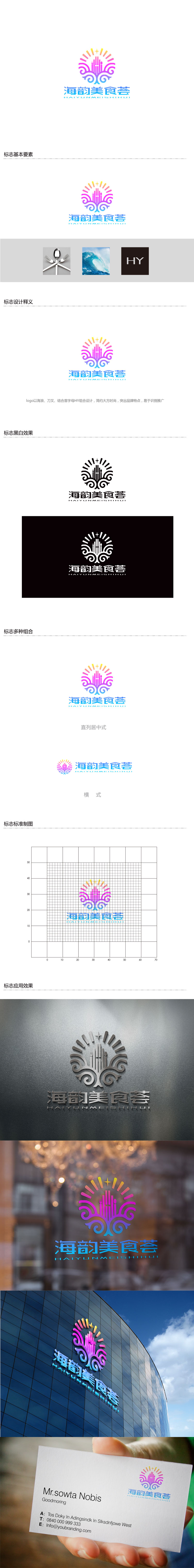 孙金泽的海韵美食荟logo设计