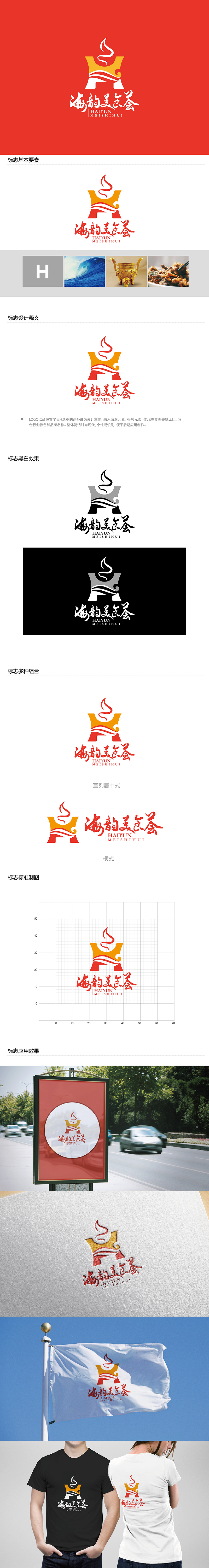 勇炎的海韵美食荟logo设计