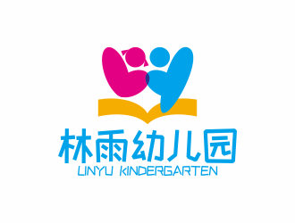 何嘉健的林雨幼儿园logo设计