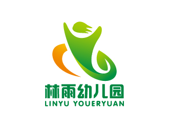叶美宝的林雨幼儿园logo设计