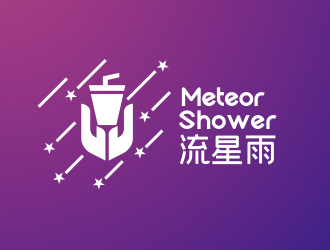 赵鹏的流星雨 meteor showerlogo设计
