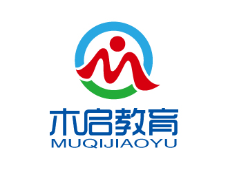 张俊的木启教育logo设计logo设计