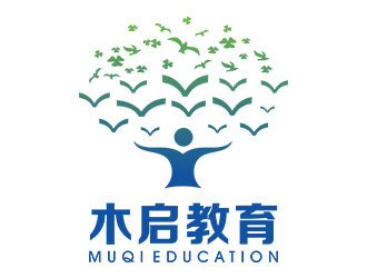 郑锦尚的木启教育logo设计logo设计