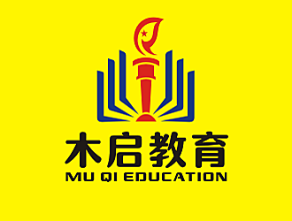 劳志飞的木启教育logo设计logo设计