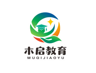 郭庆忠的木启教育logo设计logo设计
