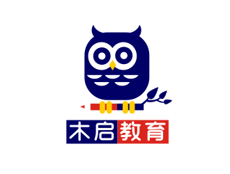 姜彦海的木启教育logo设计logo设计