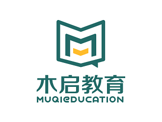 曹芊的木启教育logo设计logo设计