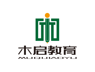 孙金泽的木启教育logo设计logo设计