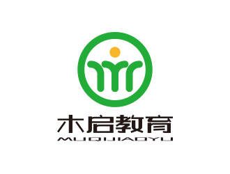 孙金泽的木启教育logo设计logo设计