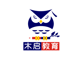 姜彦海的木启教育logo设计logo设计