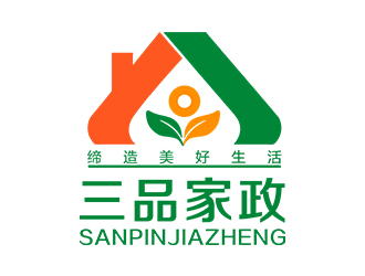 郑锦尚的三品家政logo设计