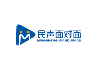 民声面对面logo设计