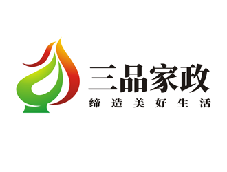 谭家强的三品家政logo设计