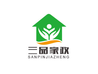 朱红娟的三品家政logo设计