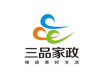 李泉辉的三品家政logo设计