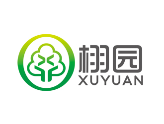 赵鹏的栩园盆景单色logo设计logo设计