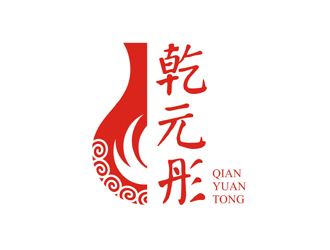 谭家强的乾元彤logo设计