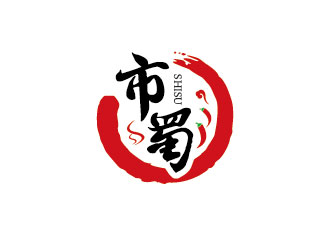 李贺的市蜀美食logo设计logo设计